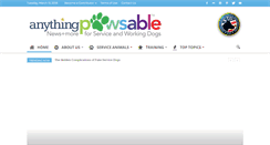 Desktop Screenshot of anythingpawsable.com
